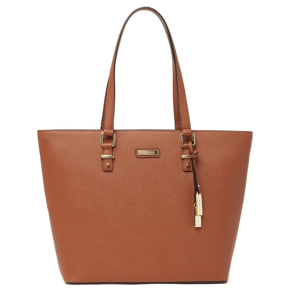 Calvin Klein Boxy Mercury Tote Brown